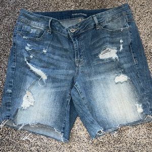 Sz 14w jean shorts
